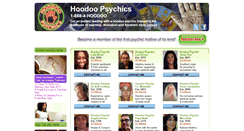 Desktop Screenshot of hoodoopsychics.com